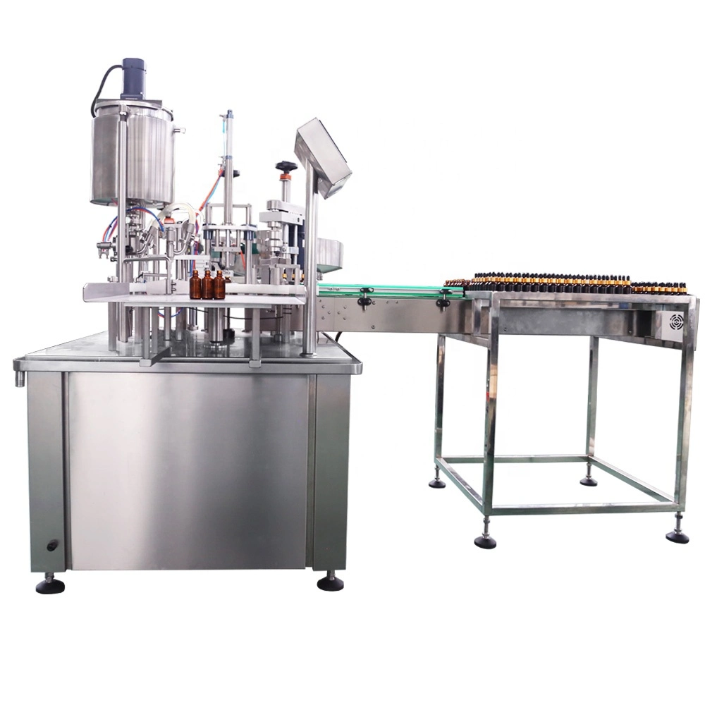 Automatic Cheap Paste Piston Pump Face Cream and Small Bottle Capping Machine