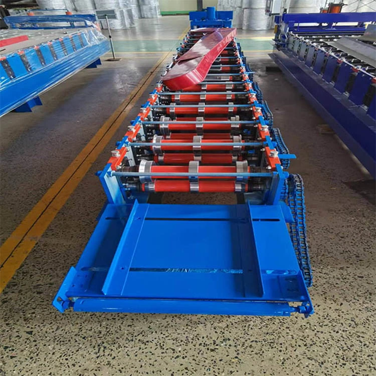 Metal Roof Tile Ridge Cap Colour Coated Tile Roll Former Forming Pressing Making Machine