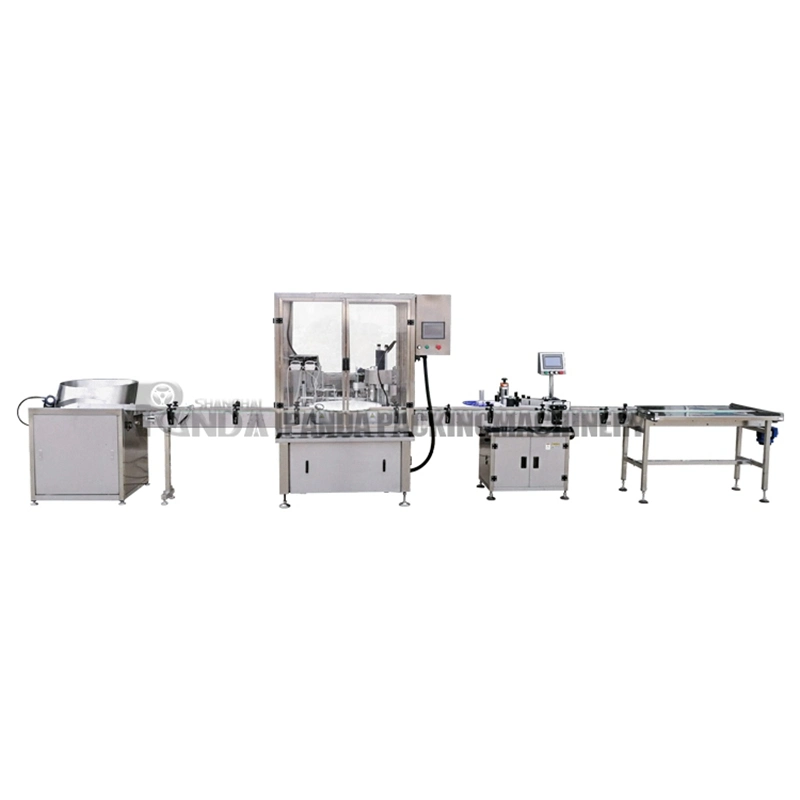 Automatic Small Liquid Sprays Bottle Filling Screw Capping Machine