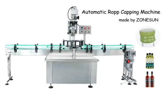 Zonesun シングルヘッド Ropp アルミカバー酒ガラスワインボトル盗難防止キャップスクリューキャップキャッピングマシン